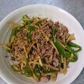 hiriaママ's cooksnap of when they made 挽肉でチンジャオロースー。.