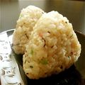 まりなあんとわねっと's cooksnap of when they made 梅マヨとワサビにねぎ～醤油の☆夏おにぎり.