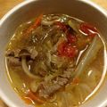 こいぬとこじか's cooksnap of when they made 無化調✽牛肉とお野菜のあったかスープ.
