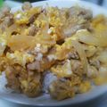 ラー油大好き's cooksnap of when they made 味噌玉豚丼.