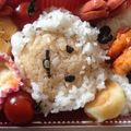 になにな♪'s cooksnap of when they made 簡単♪　なめこ（白ウサギなめこ）キャラ弁.