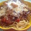 ふなここ's cooksnap of when they made リメイク・スパゲッティーのカレーグラタン.