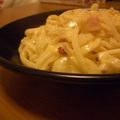bupugat's cooksnap of when they made 手作り卵白パスタのカルボナーラ.