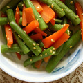 mashi28's cooksnap of when they made （妊婦レシピ）人参といんげんの胡麻和え.
