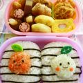 ちっちchan's cooksnap of when they made 簡単♡小さなりんごちゃん♪キャラ弁.