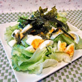 櫻音's cooksnap of when they made レタスと海苔の簡単和風サラダ.