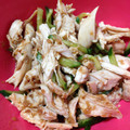 ららん。's cooksnap of when they made ☆ささみの梅肉ソース和え☆.