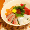 ★おぺこやん★'s cooksnap of when they made ウマウマ❤我が家の海鮮丼❤.