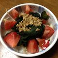 まあくんのおくさん's cooksnap of when they made もやしとワカメを　ピリ辛胡麻ダレで♪.