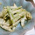 春小町's cooksnap of when they made ウドのゴマ味噌マヨ和え.