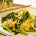 うさぎのシーマ's cooksnap of when they made 生姜たっぷり♪小松菜と豚肉の焼きそば.