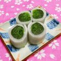 シャンプーハット's cooksnap of when they made お弁当に♪ほうれん草ナムルの大根巻き☆.