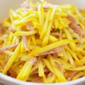 y&n&k's cooksnap of when they made ズッキーニとサラミのサラダ☆.