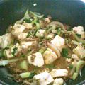 mmmmmmkk's cooksnap of when they made チンゲン菜と豆腐のピリ辛炒め☆丼でも.