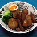 ぶ〜こ♡'s cooksnap of when they made リメイク♪鍋ひとつで！豚の角煮と里芋和え.