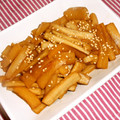 kjsis's cooksnap of when they made 大根と牛蒡の煮物（おふくろの味１）.