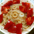 ぴーちゃんぱぱ's cooksnap of when they made トマトともやしのさっぱりサラダ.