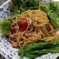 ｋ－２'s cooksnap of when they made きのことベーコンのトマトソースパスタ.