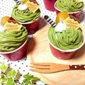 ＊yu_wata＊'s cooksnap of when they made ふわふわしっとり＊抹茶チーズモンブラン＊.