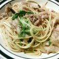 momotora's cooksnap of when they made 豚肉と水菜の和風ﾍﾟﾍﾟﾛﾝﾁｰﾉ♪.
