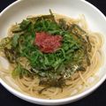 チシキ's cooksnap of when they made さっぱり梅しそパスタ.