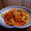 ムヒカ's cooksnap of when they made にんじんと油揚げの炒め煮.
