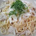 ぺこぺこ312's cooksnap of when they made ゴマが香る豚しゃぶパスタ.