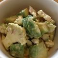 にゃ〜ぁ's cooksnap of when they made 生カリフラワーとアボカドの甘酢マヨサラダ.