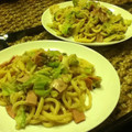 ＊葉っぱちゃん＊'s cooksnap of when they made 簡単 クリーミー和風焼うどんランチ.