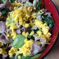 9603's cooksnap of when they made 豚バラ肉とチンゲン菜と卵の焼肉のタレ炒め.