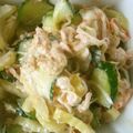 liutan's cooksnap of when they made セロリ、ツナとカニカマのワサマヨサラダ.