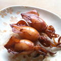 けろちゃん。's cooksnap of when they made ヒイカとウズラ卵の甘辛煮.