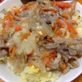 sapyo's cooksnap of when they made 肉もやしの　あんかけ炒飯.