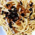 はなファブリック's cooksnap of when they made カフェメニュー♥簡単納豆しめじ和風パスタ.