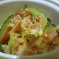 イオス's cooksnap of when they made 焼き豚ときゅうりの和え物.