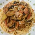 acchiあちこ's cooksnap of when they made 簡単なのにうまっ♪なすトマトパスタ.