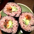 天ちゃん（＾＿＾）'s cooksnap of when they made 古代米（黒米）の巻き寿司.
