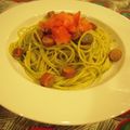 めぐろかも's cooksnap of when they made 手作りジェノベーゼソースのパスタ.