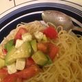 みなみい's cooksnap of when they made 母の味☆トマト＆バジルの冷製パスタ.