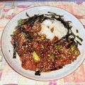 ladyoscar's cooksnap of when they made 旨辛⭐豚バラ肉のスタミナ丼.