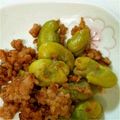 にこ２５にこ's cooksnap of when they made ✿そら豆の肉味噌炒め✿.