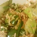 プリティースノー's cooksnap of when they made 古いレタスが主役①レタス入黄金チャーハン.