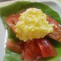 Rミルフィーユ's cooksnap of when they made トマトの卵のせサラダ☆.