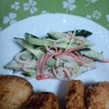 バウンド's cooksnap of when they made かにかまと胡瓜のマヨポンサラダ.