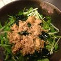 azあず's cooksnap of when they made わかめ水菜ツナの中華風サラダ.