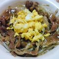 やよぴん's cooksnap of when they made 温卵のせあんかけしょうが焼き.