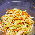 よりより★'s cooksnap of when they made ルクエでもやしとニンジンのカレーマヨ和え.