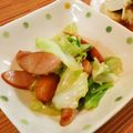 kogomaru's cooksnap of when they made 新キャベツとウインナーのさっぱり炒め.