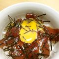 カボリン's cooksnap of when they made 安いマグロで☆漬けまぐろの山かけ丼.