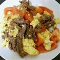 norimotok's cooksnap of when they made トマトと牛肉の炒めもの.